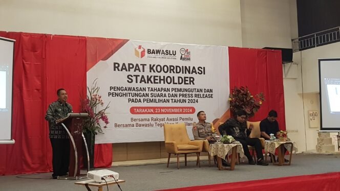 
					Bawaslu Provinsi Kaltara gelar rakor pengawasan bersama stakeholder. Foto : Fokusborneo.com 