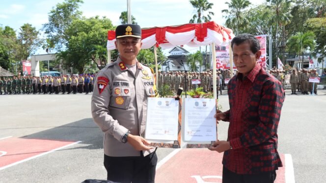 
					Apel Serah Terima Petugas Ketertiban TPS dari Pemkot Bontang ke Polres Bontang, Kapolres Apresiasi Kerja Keras dan Komitmen Bersama
