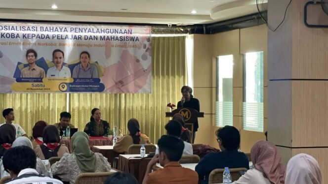 
					Sosialisasi tentang bahaya narkoba digelar Komunitas Inspirasi Perbatasan kepada pelajar dan mahasiswa Tarakan.