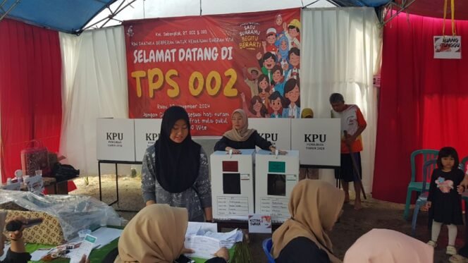 
					Pemungutan suara di Pilkada Kota Tarakan 2024. Foto : Fokusborneo.com 