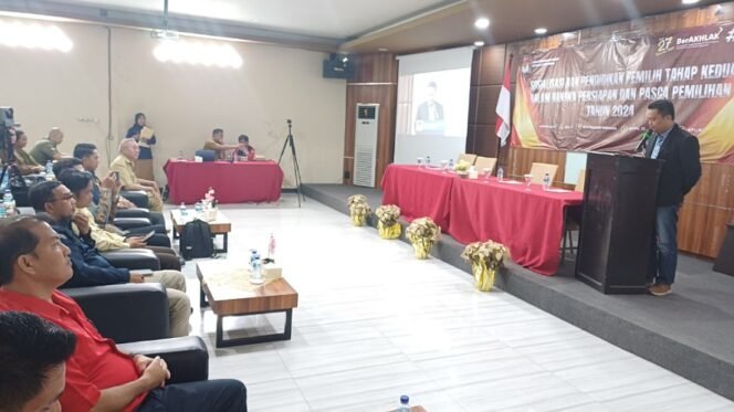 
					Anggota KPU Provinsi Kaltara Hermansyah jadi narsum sosialisasi dan pendidikan pemilih. Foto : Fokusborneo.com 