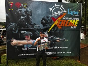 Bripka Sapparudin Personel Satbrimob Polda Kaltara, Raih Juara Dalam Kejuaraan Menembak Brigade Mobile Xtreme 2025