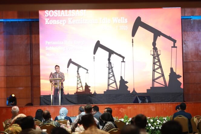 
					PT Pertamina Hulu Energi (PHE) sebagai Subholding Upstream Pertamina menggelar kegiatan Sosialisasi Konsep Kerja Sama Pengelolaan Kemitraan Sumur Idle Kepada Calon Mitra/Penyedia Teknologi di Hotel Bidakara, Jakarta, Jumat (24/1/25). 
