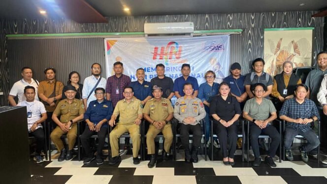 
					Perayaan Hari Pers Nasional 2025 di Kafe Lepak Komai di Jalan Langsat, Tanjung Selor, Kabupaten Bulungan, Senin (10/2/2025).