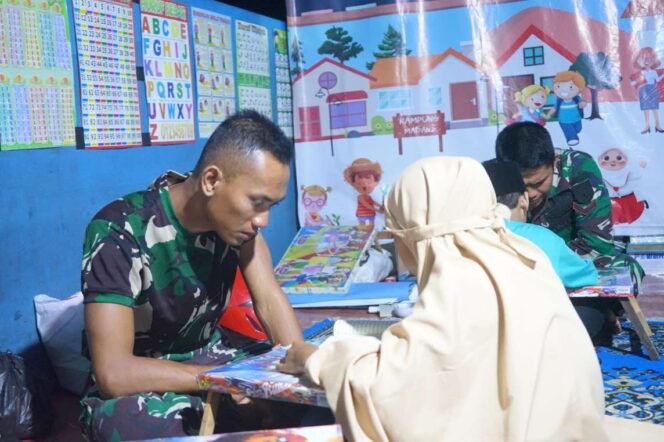 
					Satgas TMMD ke 123 Tarakan Ajari Anak Mengaji 