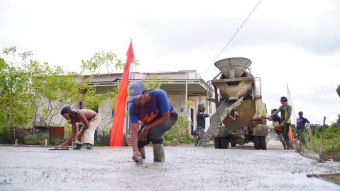 
					Spirit Satgas TMMD 123 Tarakan, Pantang Pulang Sebelum Selesai