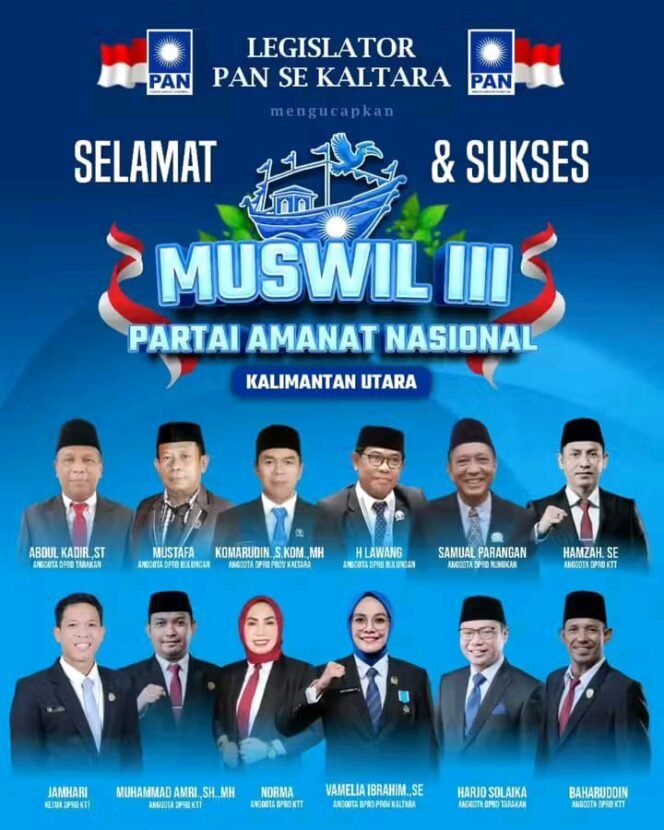 
					Sinergi Antar Daerah, Muswil PAN Kaltara Wujud Semangat Bantu Rakyat