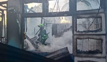 Kebakaran di RT 14, Kelurahan Karang Anyar Pantai. Foto: fokusborneo.com