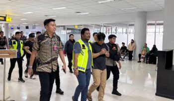 Pemindahan Warga Binaan Lapas Tarakan Menuju Nusakambangan Melalui Bandara Juwata Tarakan. Foto: ist