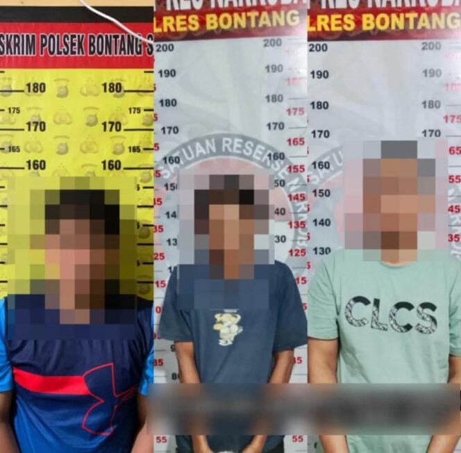
					Polres Bontang kembali berhasil memberantas peredaran narkotika dengan menangkap tiga orang pria terduga pengedar sabu di lokasi berbeda. Penangkapan dilakukan oleh jajaran Sat Resnarkoba Polres Bontang dan Unit Reskrim Polsek Bontang Selatan, Jumat (23/05/2025).

