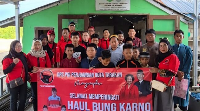 PDIP Tarakan Rayakan Bulan Bung Karno dengan Santuni Panti Asuhan. Foto: ist