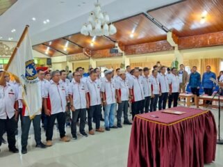 Pengurus Askot PSSI Tarakan Periode 2025-2029 resmi dilantik. Foto:  Fokusborneo.com