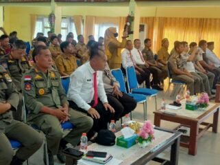 Rakor Penyelenggaraan Ketertiban, Ketentraman dan Perlindungan Masyarakat Satuan Polisi Pamong Praja (Satpol PP dan PMK) Kabupaten/Kota se Kaltara. Foto: fokusborneo.com