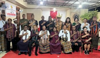 Foto Bersama Kapolda Kaltara Beserta Jajaran PJU dan Kapolres Tarakan dengan Pengurus K2NTT Kota Tarakan. Foto: ist