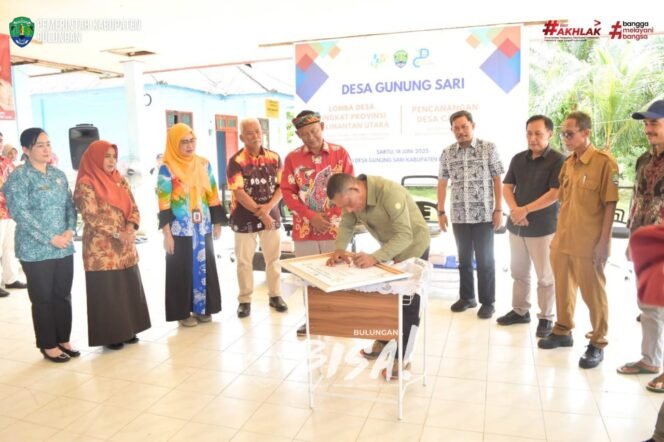 
					 Desa Gunung Sari di wilayah Kecamatan Tanjung Selor, diresmikan Bupati Bulungan Syarwani, S.Pd sebagai Desa Cantik (Cinta Statistik), Sabtu (14/6/2025). 