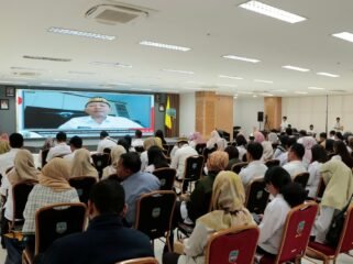 VIRTUAL : Kepala DKISP Kaltara, Dr. H. Iskandar, S.IP., M.Si memberikan sambutan secara digelar di Ruang Serbaguna lantai 1 Kantor Gubernur Kaltara, Rabu (30/07).


