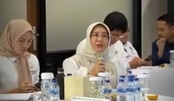 Bupati Berau, Sri Juniarsi Mas saya menyuarakan persoalan derah di Forum Apkasi, Rabu (30/7/2025).