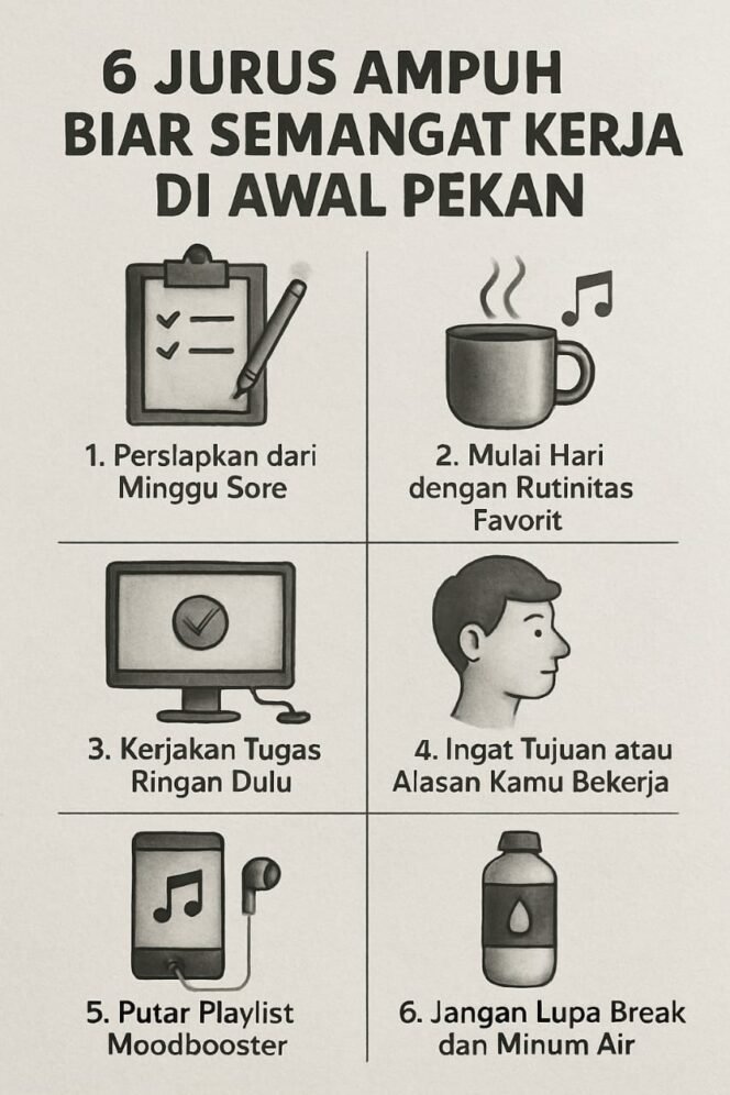 
					Senin bukan musuh, hanya awal yang perlu disambut dengan cara yang tepat.