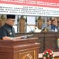 Wali Kota Tarakan dr. Khairul jawab pandangan Fraksi DPRD terkait RAPBD-P 2025. Foto: Humas