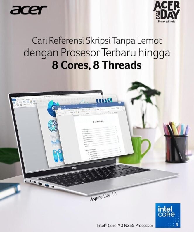 
					Acer Indonesia kembali meraih sertifikasi Great Place To Work tahun 2025 (Instagram@acerid)