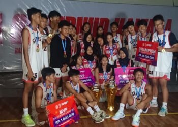 Tim Basket SMA 1 Tarakan Juara Umum Kejuaraan Se-Kaltara