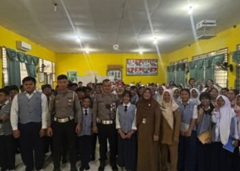 Satlantas Polresta Bulungan Sosialisasi Etika dan Tata Tertib di SMPN 1 Tanjung Selor 