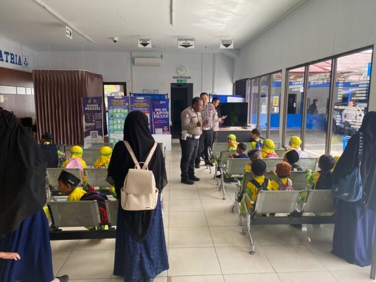 Sat Lantas Polresta Bulungan Edukasi Anak TK Soal Tertib Lalu Lintas