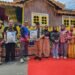 Miniatur Rumah Tidung PDAM Tarakan Hiasi Pawai Budaya Iraw Tengkayu