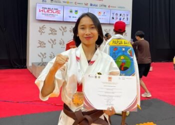 Bripda Agustina, Polwan Polresta Bulungan Raih Prestasi di PON Bela Diri 2025