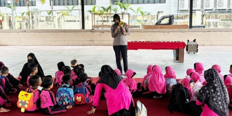 Polisi Sahabat Anak, Satlantas Polresta Bulungan Ajarkan Anak Tertib Berlalulintas