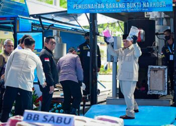 Presiden Prabowo Musnahkan Barang Bukti 214,84 Ton Narkoba Senilai Rp29,37 Triliun