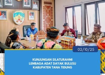 Sinergi Pemerintah dan Masyarakat Adat, Bupati Tana Tidung Terima Kunjungan Lembaga Adat Dayak Bulusu