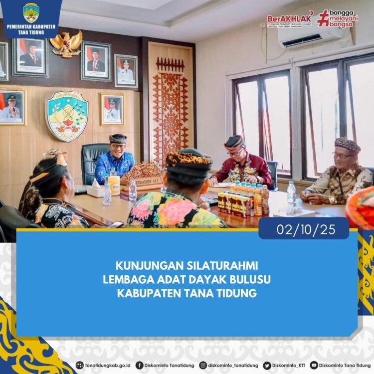 Sinergi Pemerintah dan Masyarakat Adat, Bupati Tana Tidung Terima Kunjungan Lembaga Adat Dayak Bulusu