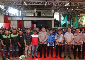 Kapolda Kaltara Ajak Serikat Buruh Sampaikan Aspirasi Secara Damai dan Bermartabat