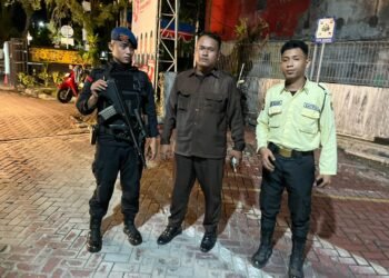 Cegah Gangguan Kamtibmas, Detasemen Gegana Brimob Kaltim Gelar Patroli Rutin di Obyek Vital Kota Balikpapan