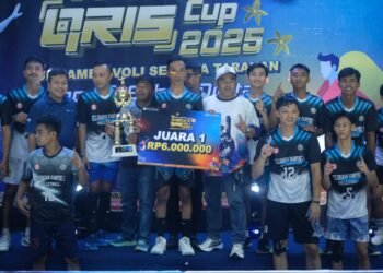 Kampung Satu Raih Gelar Juara Turnamen Voli Bank Indonesia Kaltara Qris Cup 2025