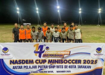 Turnamen Mini Soccer Tingkat Pelajar Meriahkan HUT ke-14 Partai NasDem di Tarakan