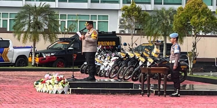 Kapolresta Bulungan Pimpin Apel Operasi Zebra Kayan 2025
