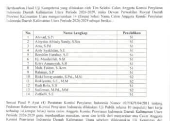 DPRD Kaltara Minta Masyarakat Berpartisipasi Aktif Beri Masukan Calon KPID