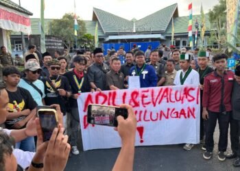 Aksi Mahasiswa di DPRD Bulungan, Tekankan Penegakan Hukum untuk Oknum Legislator