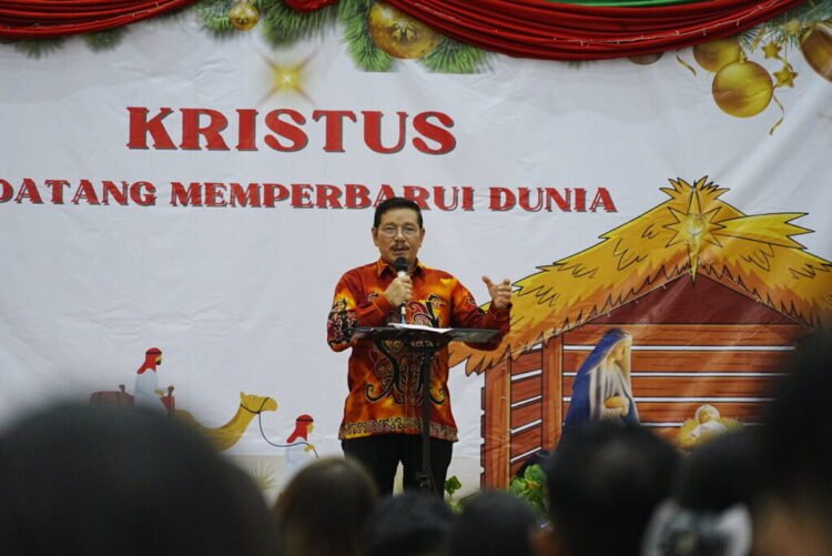 Hadiri Natal GKII Gunung Hermon, Wagub Kaltara Tegaskan Peran Keluarga sebagai Fondasi Kedamaian