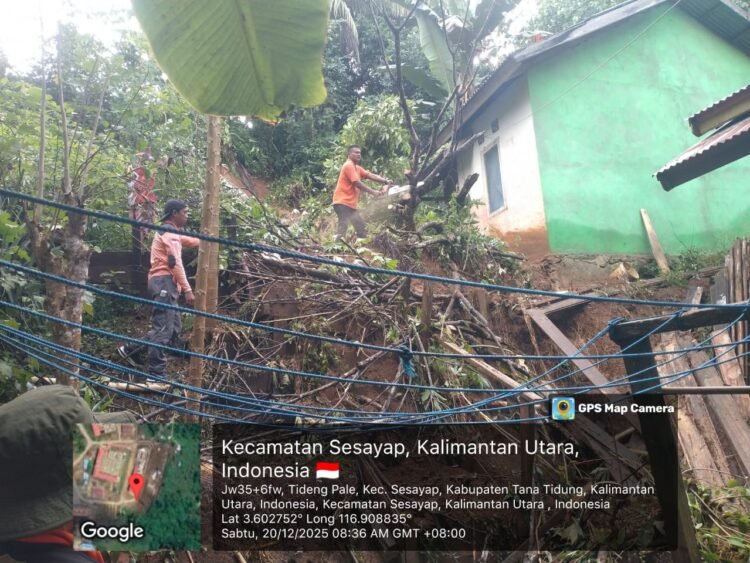 Longsor dan Pohon Tumbang Terjang Tana Tidung, BPBD Lakukan Penanganan