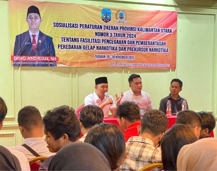 Dino Andrian: Tiga Kunci Pencegahan Narkoba di Kaltara Melalui Sosialisasi Perda
