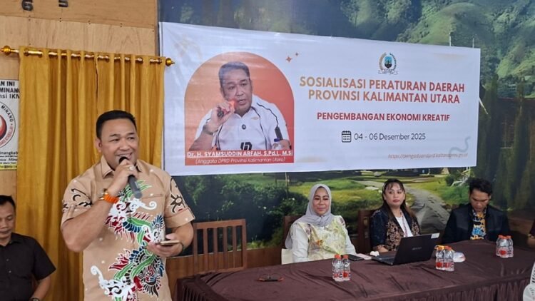 Syamsuddin Arfah Sosialisasikan Perda Ekonomi Kreatif Kaltara, Tekanan UMKM Wajib Miliki NIB