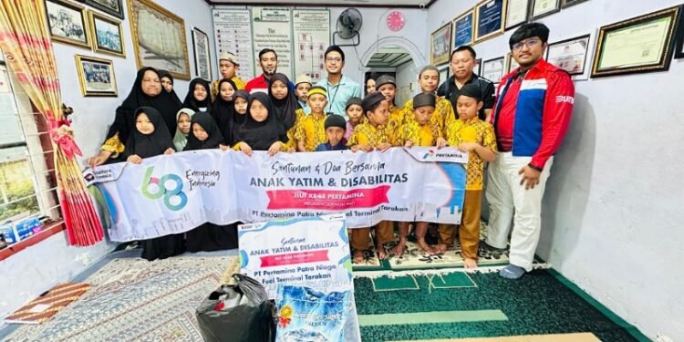 HUT ke-68, Pertamina Patra Niaga Regional Kalimantan Tebar Kepedulian di Tarakan
