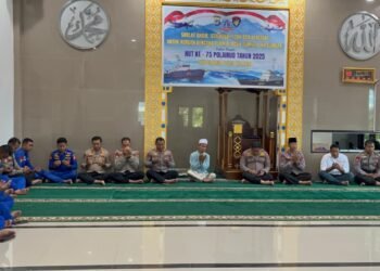 Syukuran HUT Ke-75 Polairud Polda Kaltara, Gelar Sholat Ghaib, Istighosah, dan Doa Bersama untuk Korban Bencana