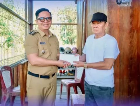 Bupati Tana Tidung Turun Langsung Bantu Korban Kebakaran di Depan Pasar Imbayud Taka