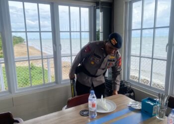 Jelang Kunjungan Menteri Sarawak, Gegana Kaltim Amankan Dua Lokasi Penting di Balikpapan