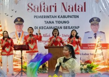 Wakil Bupati Tana Tidung Hadiri Safari Natal di Sesayap dan Sesayap Hilir