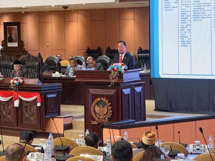 Hasan Basri Suarakan Aspirasi Sub Wilayah Timur I dalam Sidang Paripurna DPD RI